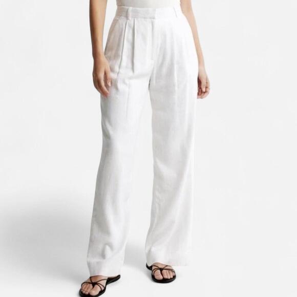 Abercrombie & Fitch Pants - Abercrombie & Fitch Sloane Tailored Pants Women’s 34 Linen Blend NWT